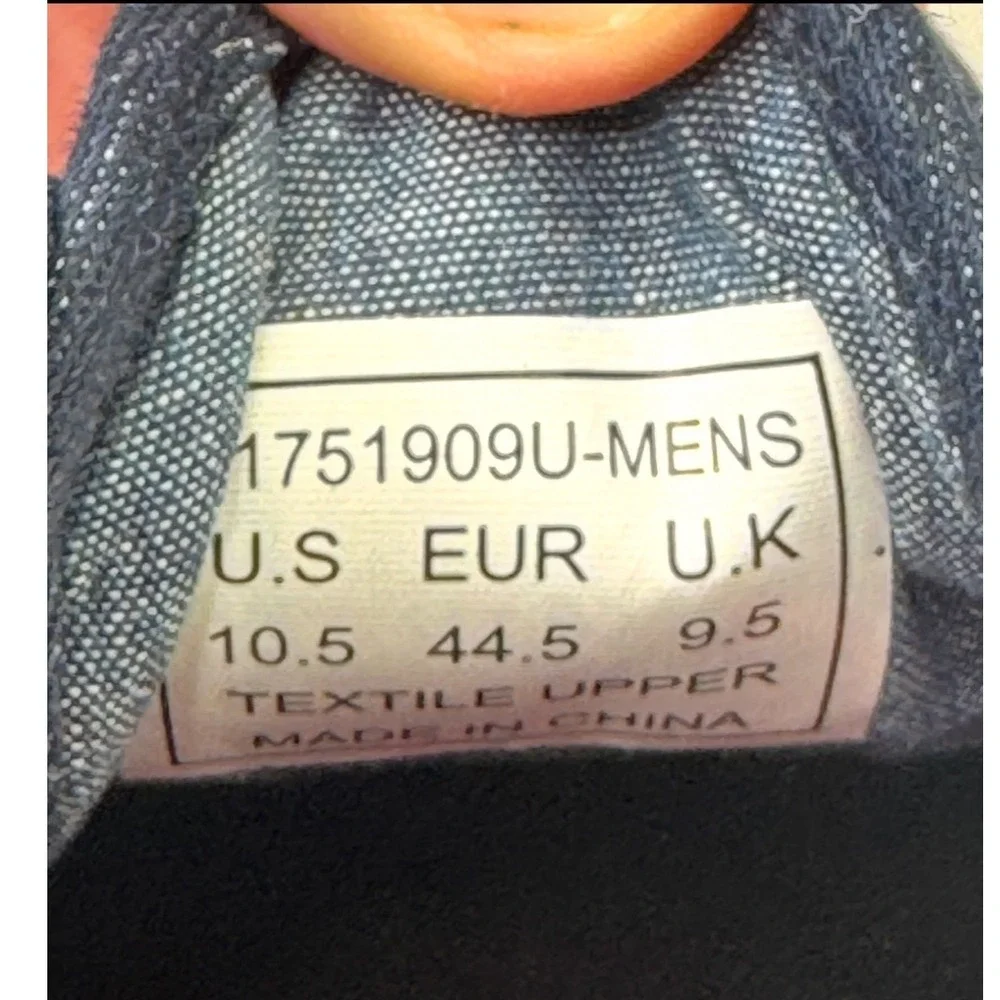 Levis‎ Mens 10.5 Navy Blue Denim Low Top Sneakers 1751909U Comfort Shoes Skater
